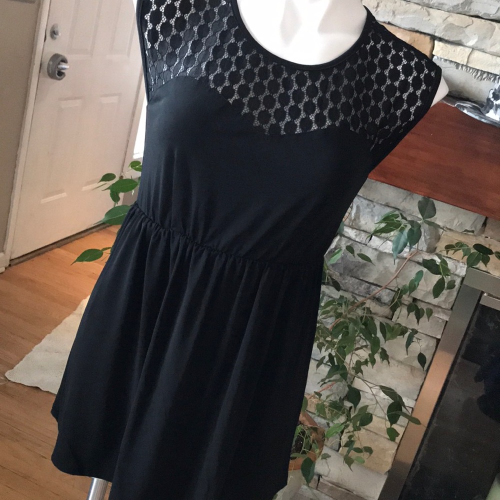 Black blouse with lace